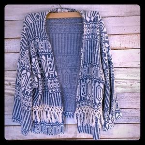 Boho sweater cover up
